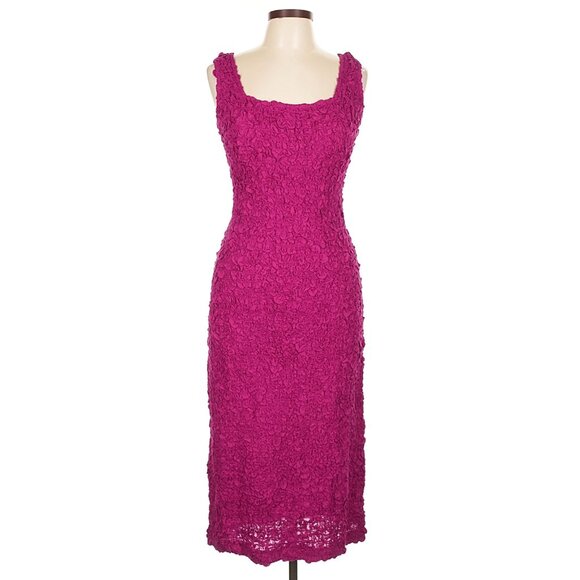 Mara Hoffman Sloan Popcorn Dress in Berry Fuchsia Large - Picture 3 of 6